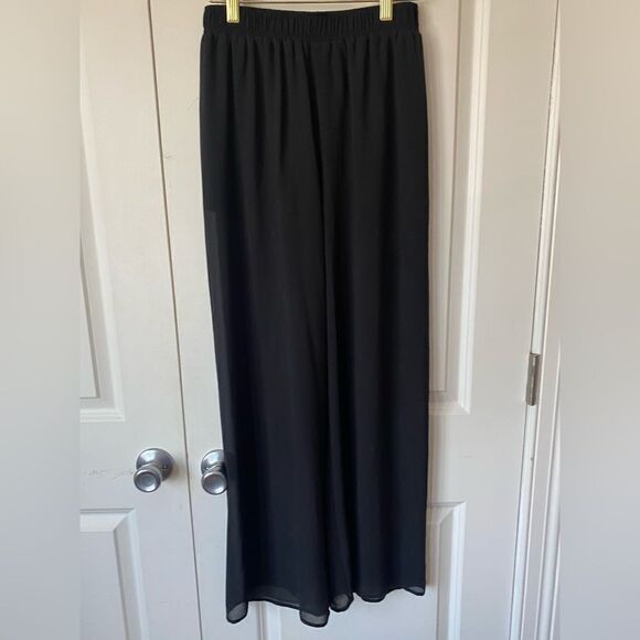 Sheer Mesh High-Rise wide  Pants - Picture 1 of 4
